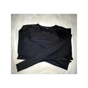 Womens Lululemon Black Run Long Sleeve Size 8